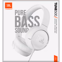 JBL Tune 500 Cuffie Cablato A Padiglione MUSICA Bianco - Vista aggiuntiva 7