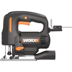 Worx - WX463 seghetto alternativo da 550 w per tagliare legno, acciaio e alluminio, ideale per tagli obliqui, corsa da 18 mm, con luce led, con
