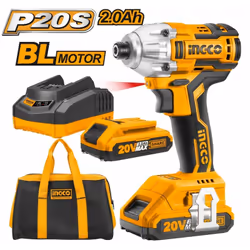 Motore senza spazzole Tensione: 20V Square Drive: 1/4 " Velocità a vuoto: 0-1300 / 0-2100 / min Tasso di impatto: 0-2000 / 0- ...