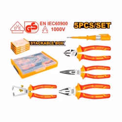 Pinze per elettricista 1000v 5 pz Ingco HKTV01P051 è progettato per offrire sicurezza, praticità e versatilità ai professioni ...
