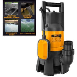 Ingco - Pompa immersione 1000 w sommersa acque sporche nere SPD10001