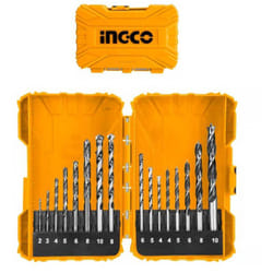 Set 16 punte trapano per muratura legno e metallo Ingco AKDL11601