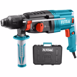 Martello rotativo 950W SDS Plus TOTAL CARATTERISTICHE: Voltaggio: 220-240V~50/60Hz Potenza: 950W Velocità a vuoto: 0-1050rpm  ...