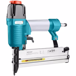 Pressione di funzionamento: 4-7bar (75-100Psi) Capacità di carico: 100 pezzi Misura graffette: Ga18 - 1.25*1.0mm / 16-40mm Mi ...