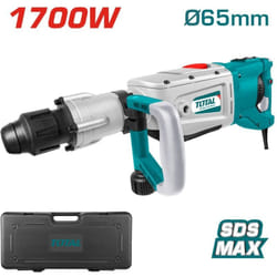 Total - Martello demolitore sds Max da 1700W potenza 27J con punte