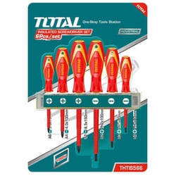 Total - cacciaviti elettricista isolati kit 6pz taglio e croce