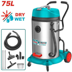 Bidone aspiratutto potente da 75L con motore da 2400W
