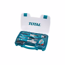 Total Tools Set 25 pezzi utensili manuali, include 1 pinza universale, 1 tronchese, 1 chiave a rullino, 1 flessometro, 1 mani ...