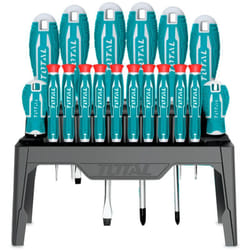 Set di Cacciaviti - Include 18 Cacciaviti - Cromo Vanadio - Punta magnetica - Include 4 cacciaviti a punta piatta, 4 a punta Phillips, 10 di