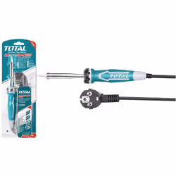 Saldatore a stagno de 100W a punta dritta TOTAL CARATTERISTICHE: Punta dritta a lunga durata (sostituibile)Potenza: 100W Temp ...