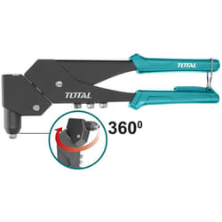 PINZA RIVETTATRICE MANUALE PER RIVETTI CIECHI 2,4-4,8mm TESTA ORIENTABILE TOTAL