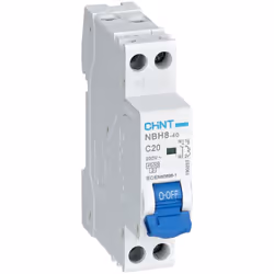 Interruttore magnetotermico compatto Chint 1P+N 1 modulo 40A 4.5kA - 190240 Interruttore magnetotermico compatto, ideale per  ...
