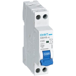 Chint - Interruttore magnetotermico compatto 1p+n 1 modulo 40a 4.5ka - 190240