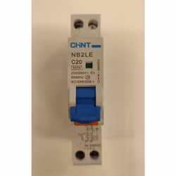 Interruttore Mts Compact Chint 1P+N C20A 30ma 6ka AC-689003 NB2LE/C20-1PN-6-AC30 -INT MTD 1PN C20A 30mA TIPO AC 6KA 1MInterru ...