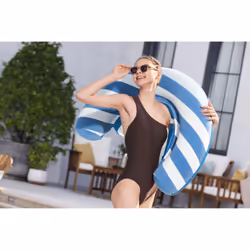 Bestway 43852 / 26 galleggiante da piscina e da spiaggia Blu, Bianco Fantasia PVC Sedia a sdraio galleggiante - Vista aggiuntiva 2