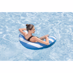 Bestway 43852 / 26 galleggiante da piscina e da spiaggia Blu, Bianco Fantasia PVC Sedia a sdraio galleggiante - Vista aggiuntiva 6