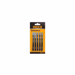 Set 5 lame di ricambio per seghetto alternativo. Uso legno Lunghezza dente: 74mm 8TPI, HCS In blister
