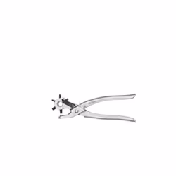 Pinza a fustella con testa rorante, corpo in acciaio 6 tipi di foro con diametro: 2,5/3/3,5/4/4,5/5 mm