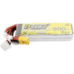 Batteria ricaricabile LiPo 7.4 v 550 mAh Numero di celle: 2 95 c Softcase - Tattu