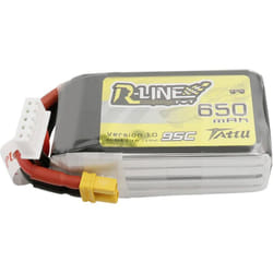 Batteria ricaricabile LiPo 14.8 v 650 mAh Numero di celle: 4 95 c Softcase XT30 - Tattu