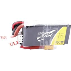Tattu - Batteria ricaricabile LiPo 7.4 v 450 mAh Numero di celle: 2 75 c Softcase XT30