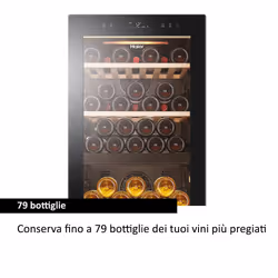 Haier Wine Bank 50 Serie 5 HWS79GDG Cantinetta vino con compressore Libera installazione Nero 79 bottiglia/bottiglie - Vista aggiuntiva 4