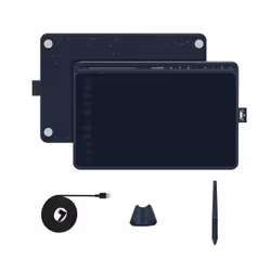 HUION HS611 Blue, Cablato, 5080 lpi (linee per pollice), 258,4 x 161,5 mm, USB, 1 cm, Blu