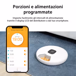 Petoneer PN-110027-01 distributore di cibo e acqua per cani e gatti Acrilonitrile butadiene stirene (ABS) Bianco Universale Alimentatore automatico per animali domestici - Vista aggiuntiva 3
