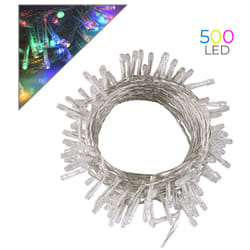 Wisdom - catena luminosa led 500 luci multicolore 25M con controller 8 funzioni di illuminazione - ideale per esterno IP44