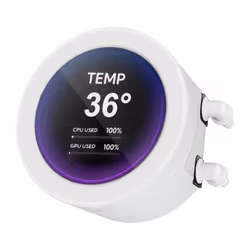 SAMA Gears Q70 Processore Raffreddatore di liquidi tutto in uno 12 cm Bianco 1 pz - Vista aggiuntiva 2