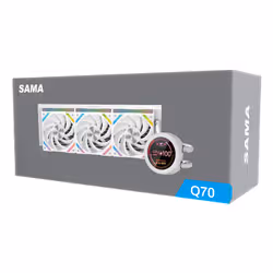 SAMA Gears Q70 Processore Raffreddatore di liquidi tutto in uno 12 cm Bianco 1 pz - Vista aggiuntiva 5