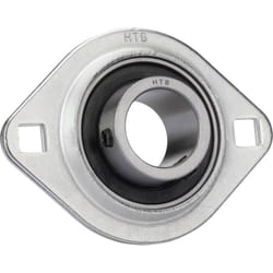 HTB - sbpfl 205 Cuscinetto flangiato Lamiera d'acciaio ø foro 25 mm Distanza tra i fori 76 mm