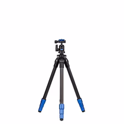 Benro TSL08CN00, 3 gamba/gambe, Nero, Blu, 14,6 cm, 1,01 kg