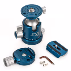 Benro NBBH3 testa per treppiede Nero, Blu Metallo 1/4, 3/8" Palla (forma) - Vista aggiuntiva 7