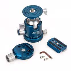 Benro NBBH4 testa per treppiede Blu, Argento Metallo 1/4, 3/8" Palla (forma) - Vista aggiuntiva 2