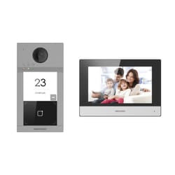 Hikvision DS-KIS604-S(C) sistema per video-citofono 2 MP 17,8 cm (7") Nero, Grigio, Argento