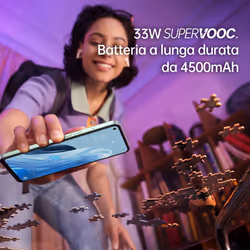 OPPO Reno RENO8 Lite Smartphone, AI Tripla fotocamera 64+2+2MP, RAM 8GB(Esp 10GB/11GB/13GB) + ROM 128 GB espand.(1TB), Cosmic Black - Vista aggiuntiva 6