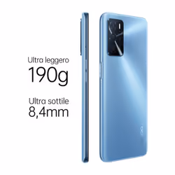 OPPO A16 Smartphone, AI Triple Camera 13+2+2 MP, SuperVOOC + Power Saving, RAM 3GB + ROM 32 GB expandable, ColorOS11.1, IPX4, Pearl Blue - Vista aggiuntiva 4