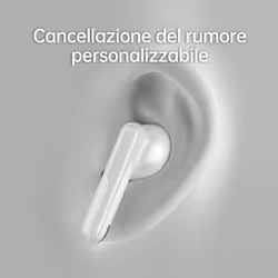 OPPO Enco Free2i, Auricolari True Wireless, Bluetooth5.2, Controlli Touch, Cancellazione del rumore AI 42dB, 30h di Autonomia, Android e iOS, IP54, [Versione Italiana], Colore White - Vista aggiuntiva 4