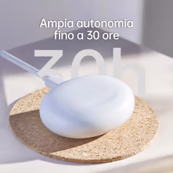 OPPO Enco Free2i, Auricolari True Wireless, Bluetooth5.2, Controlli Touch, Cancellazione del rumore AI 42dB, 30h di Autonomia, Android e iOS, IP54, [Versione Italiana], Colore White - Vista aggiuntiva 8
