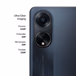 OPPO A98 Smartphone, AI Tripla fotocamera 64+2+2MP, Display 6.72” 120HZ LDC FHD+, RAM 8(Esp 4GB/6GB/8GB)+ROM 256 GB (esp1TB), IPX4, Cool Black - Vista aggiuntiva 2
