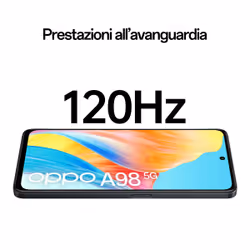 OPPO A98 Smartphone, AI Tripla fotocamera 64+2+2MP, Display 6.72” 120HZ LDC FHD+, RAM 8(Esp 4GB/6GB/8GB)+ROM 256 GB (esp1TB), IPX4, Cool Black - Vista aggiuntiva 4