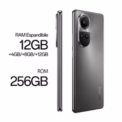 OPPO Reno 10 PRO 5G, AI Tripla fotocamera 50+32+8MP, , RAM 12GB (Esp.24GB) + ROM 256GB, Colore Silvery Grey - Vista aggiuntiva 5