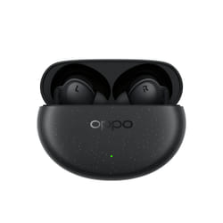 OPPO Enco Air4 Pro Auricolari True Wireless, 44h di Autonomia, Driver in Titanio da 12.4mm, Bluetooth 5.4, Controlli Touch, Cancellazione del rumore AI, Android e iOS, IP55, [Versione Italiana], Nero