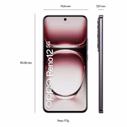 OPPO Reno12 AI Smartphone, Tripla fotocamera 50+8+2MP, Display 6.7” 120HZ AMOLED FHD+, RAM 24 GB (12+12) + ROM 256GB, Black Brown - Vista aggiuntiva 7
