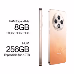 OPPO Reno12 F AI Smartphone, Tripla fotocamera 50+8+2MP, RAM 16 GB (8+8) + ROM 256GB, Amber Orange - Vista aggiuntiva 6