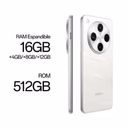 OPPO Find X8 Pro AI Smartphone, Quadrupla Fotocamera 50+50+50+50MP, RAM 16 GB (+12GB) +ROM 512GB, Pearl White - Vista aggiuntiva 7