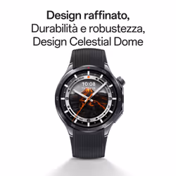 OPPO Watch X2, Display AMOLED da 1.50’’, Bluetooth 5.2 BLE, GPS, NFC, ColorOS Watch 7.0, Doppio processore Qualcomm, Android, Ricarica Rapida 0-100% 80min, 120 ore di Autonomia, ROM 32 GB [Versione italiana], Lava Black - Vista aggiuntiva 3