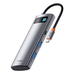 Baseus Metal Gleam USB tipo-C 5000 Mbit/s Grigio