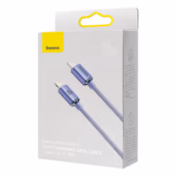 Baseus Crystal Shine cavo per cellulare Viola 1,2 m USB C Lightning - Vista aggiuntiva 4